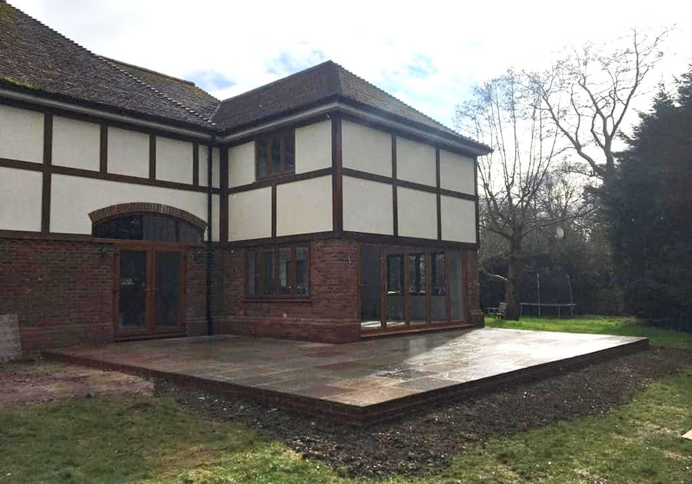 large 2 storey home extension berkshire