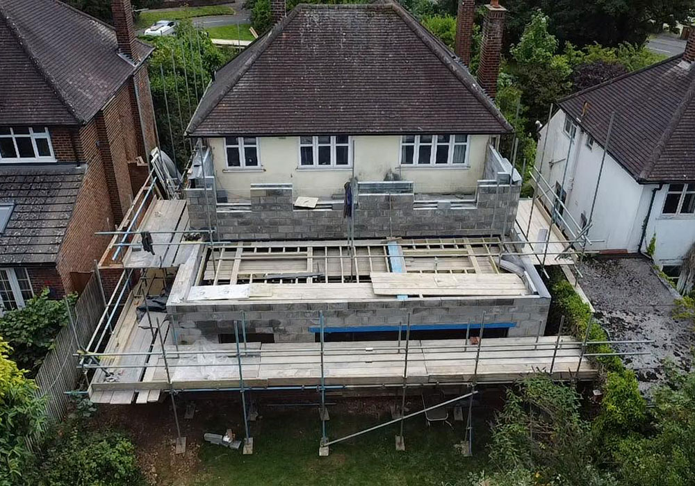 large 2 storey home extension in Berkshire