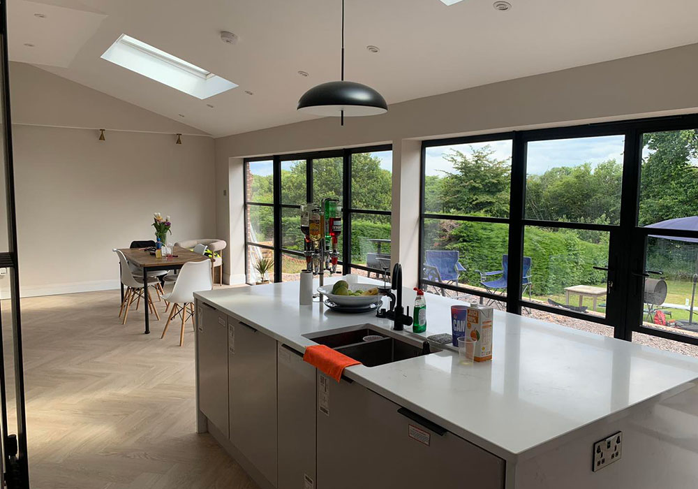 large kitchen home extension open living berkshire